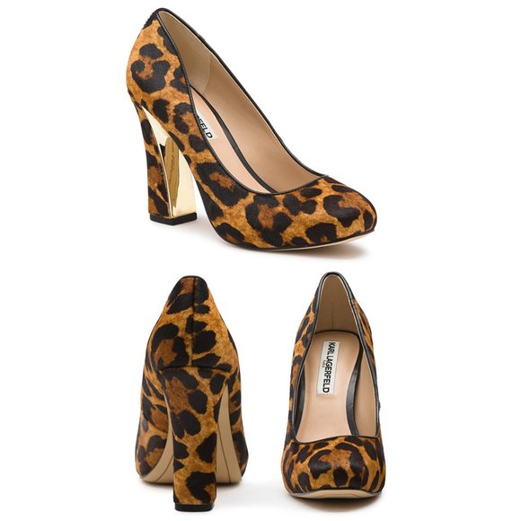 Karl Lagerfeld Shoes - Karl Lagerfeld Women's Clari5 Calf hair Leopard Animal Print Pumps Size 8
